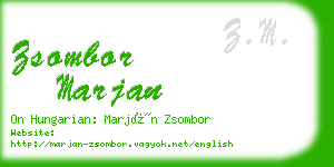 zsombor marjan business card